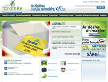 Tablet Screenshot of centrelacroisee.com